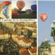 Annonay multivues (4) : Montgolfières ; statue Montgolfier ; vue générale sur la place des Cordeliers. - AVEC LA GRACIEUSE AUTORISATION DE GROUPE EDITOR -