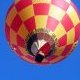 Enveloppe de montgolfiere aux couleurs de la ville d'Annonay